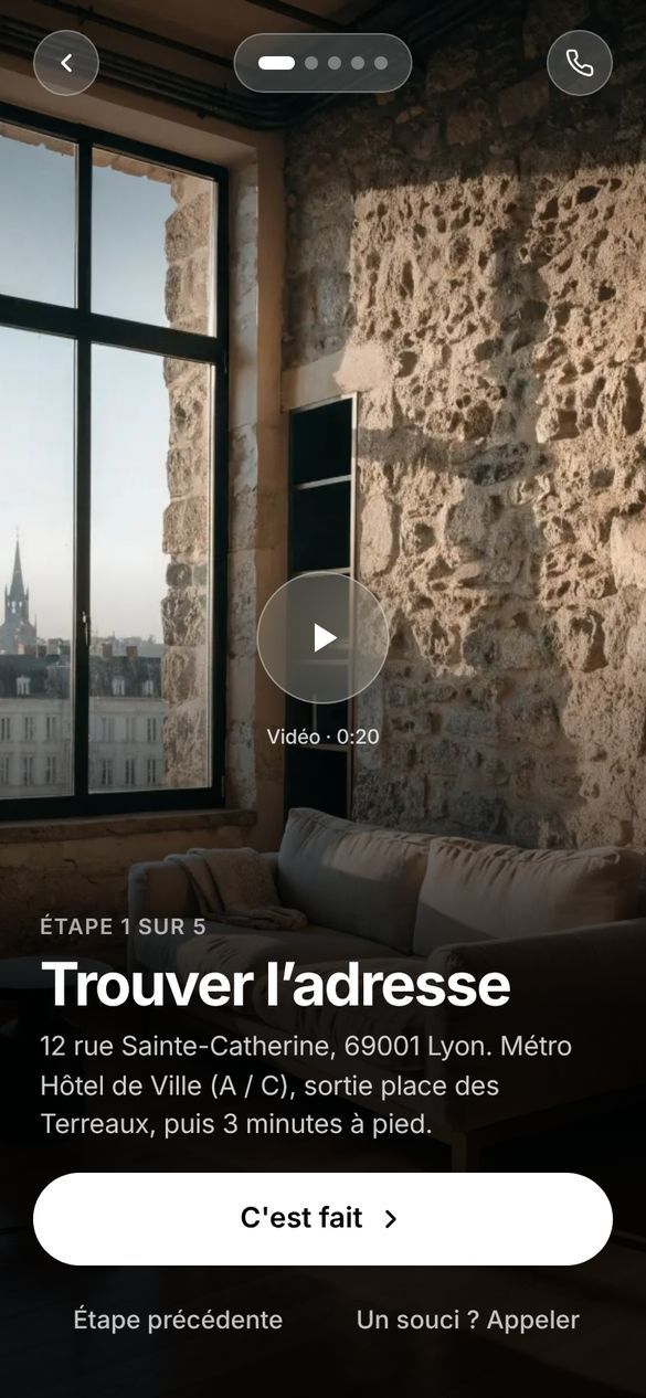Livret d'accueil Noé, étape trouver l'adresse