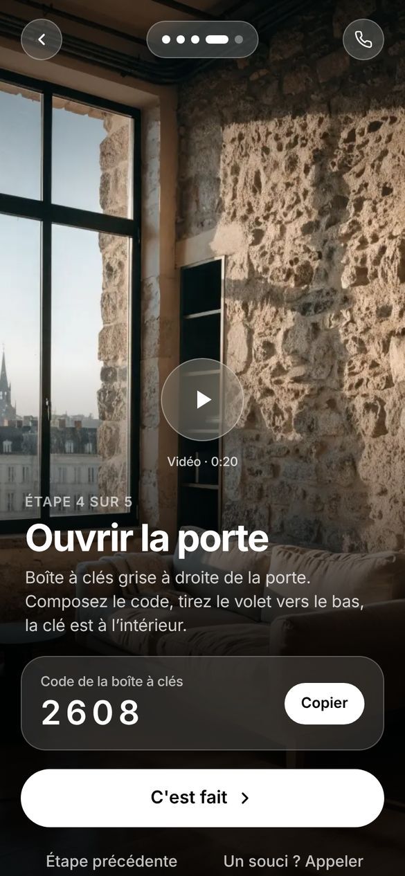 Livret d'accueil Noé, étape ouvrir la porte